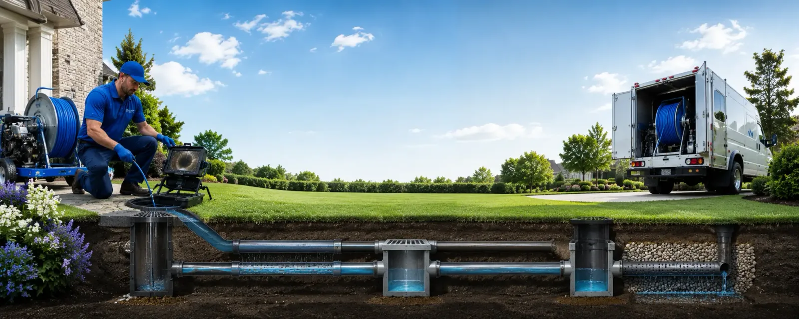 Outdoor drain cleaning information for Sherrill, IA